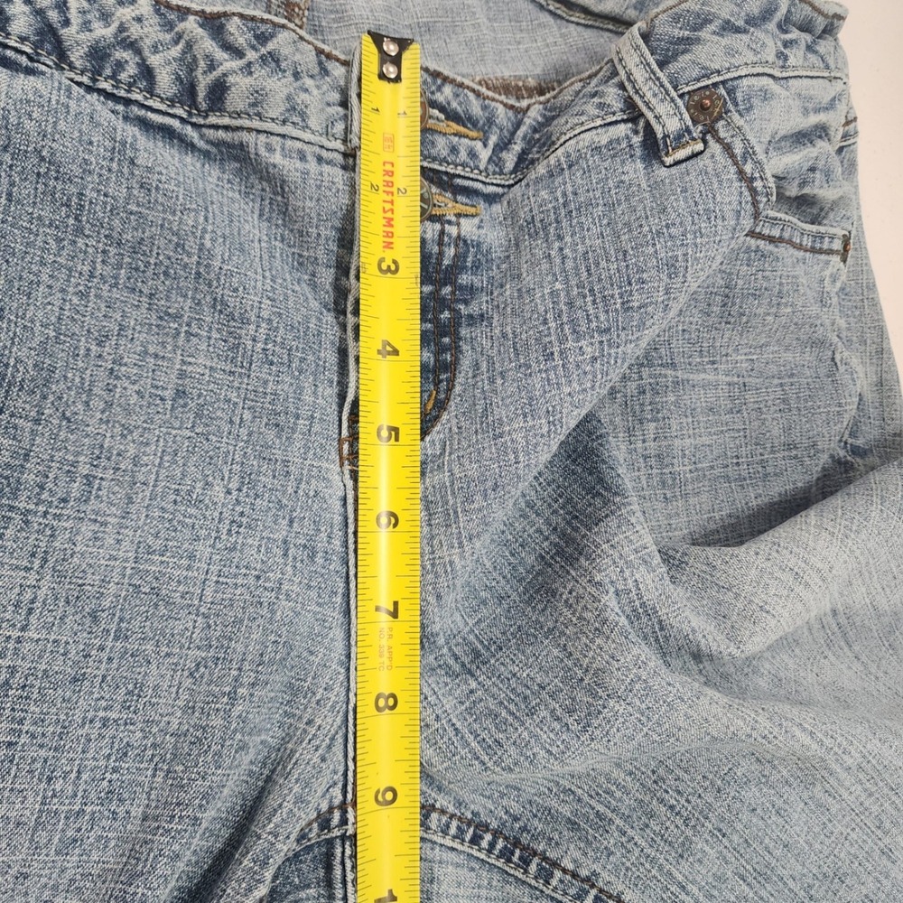 Vintage LEI Sophia Hiphugger Jeans Y2K Embroidered Low Rise Light Wash Size 18 - Picture 13 of 13